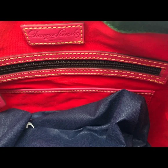 Dooney & Bourke Florentine Small Satchel w/ detachable, strap- FUSHIA - Picture 4 of 9